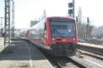 BR 650/736651/650-113-und-650-118-als 650 113 und 650 118 als RB93 von Friedirchshafen kommend bei der Einfahrt in den Endbahnhof Lindau Insel (ehemals Lindau Hbf) am 24.3.21