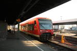 650 313 als RB92 mit Ziel Aulendorf im Bahnhof Lindau Insel (ehemals Lindau Hbf) am 24.3.21