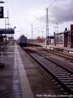 Einfahrt des Dampfsonderzugs in den Bahnhof Bergen auf Rgen / Zuglok Ist Die BB Lok 1042 520-8 am 27.10.12