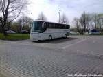 ein Bus von DE RÜGANER aufm Busbahnhof in Stralsund am 2.5.13