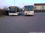 2 MAN Busse aufm Busbahnhof in Bergen am 22.4.13