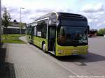 Ein Hybrid Bus aus Mnchen zugast beim RPNV / Hier steht der Bus vom Typ MAN aufm Busbahnhof in Bergen am 24.5.13