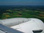 Fluglust mit AirBerlin, Anflug auf Hannover.