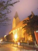 Stadtkirche von Barth am Abend des 2.11.15