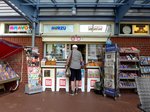Am Kiosk im Heidekreis, Niedersachsen.
