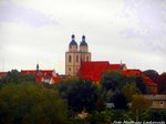 Blick auf die Kirche von Lutherstadt Wittenberg am 8.10.16