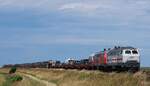 DB 218 341 + 390 mit SyltShuttle nach Nieb�ll. Wiedingharder Neuer Koog 28.06.2026 
