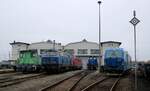 EGP Betriebswerk: ex DP 3 V22 312 004-5, ex 215 030-8 nun 225 030-6, 221 145-6, 363 187-6 und 248 041.