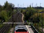Ausfahrt f�r 245 025 mit ordentlichem Flimmern gehts Richtung  Nieb�ll. Klanxb�ll 01.05.2026