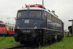 DB Museum E10 348 abgestellt in Koblenz-L�tzel am 13.7.2012