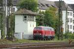 Kurhessenbahn/DB 218 387-9 in Koblenz-L�tzel am 29.9.2012