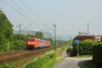 DB 152 143-4 mit 152 138-4  TFG Albatros Express  + 185 315-9 + Railion 152 098-0 in Limperich am 22.5.2012