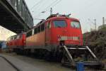 DB 110 435-5 und dahinter DB 218 360-6 in K�ln Deutz am 14.4.2012