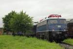 DB Museum E10 348 abgestellt in Koblenz-L�tzel am 13.7.2012