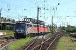 DB 115 509-2 mit 111 152-5,110 427-2 und 143 647-6 als Pbz 2470 in K�ln-Deutz am 9.9.2012
