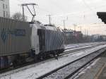 185 662-4 (Lokomotion) mit dem Ewals Cargo Care in K�ln-west am 4.12.2010.