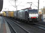 ERS Railways 189 286 mit einem Containerzug in K�ln Ehrenfeld am 8.1.11