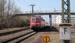 DB 111 050-1 Einfahrt Schw�bisch Hall-Hessental 25.03.17