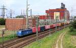 EGP 140 678-4 mit Containerzug Ausfahrt Dradenau. 18.07.2026 I