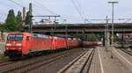 DB 152 095-6 REV/BSE 9/05.11.21 + 152 087-3 REV/HSR 9/19.07.21 mit Innofreight/Arcelor Mittal Transportboxen auf Sggmmrrs687.0 Wagen. HH-Harburg 18.07.2026 