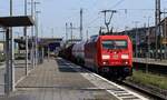 DB 185 254-0 mit gemischtem Güterzug Durchfahrt Koblenz Hbf.