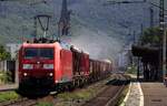DB 185 171-6 REV/SSR9/24.04.23 mit  staubendem  Güterzug.