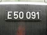 E50 091 wurde am 6.8.2011 ein bisschen vom Wetter Nass gemacht