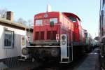 DB Museum 290 001-7 als neues Exponat im DB Museum Koblenz L�tzel am 11.2.2012