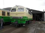 Die argentinische Diesellok D5 stand am 3.4.10 im BW Brohl der Brohltalbahn.