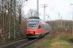 DB 644 555 als RB24 in K�ln-West am 6.1.2012
