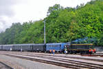 Am 19 September 2011 rangiert 040DE-895 mit ein Sonderzug nach Toulouse in Longueville.