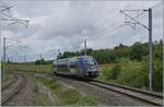 Der SNCF X 73756 ist als TER auf dem Weg von Belfort nach Delle und erreicht Meroux.