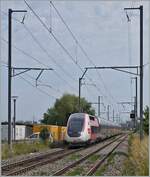 Ein TGV Lyria von Paris Gare de Lyon nach Genève kurz nach Satigny und somit schon bald am Ziel seiner Fahrt.