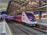 Der TGV Lyria 4730 wartet in Lausanne auf die Abfahrt (7:23) nach Paris Gare de Lyon.

20. Feb. 2024
