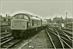 Im Archiv gefunden: Ein bild der Class 45 bei der Ankunft in York.