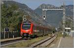 Der FS Trenitalia BUM BTR 813 001 erreicht als RV VdA 2718 von Aosta nach Torino Porta Nuova den Bahnhof Pont S.Martin.