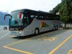 SETRA Reisebus des Reisebusunternehmens Domanegg-Viaggi gesehen auf dem Busparkplatz in Limone sul Garda am 05.06.2014
