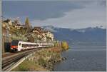 Zwei SBB Flirts sind bei St-Saphorin auf dem Weg in Richtung St-Maurice. 

12. Nov. 2024