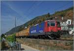 Auf dem letzten Einspurabschnitt der Jurafuss Strecke ist bei Ligerz ist die SBB Re 4/4 II 11288 (Re 420 288-3)  Avanti tutta  mit einem Postzug auf dem Weg nach Biel/Bienne. 

16. Juli 2026