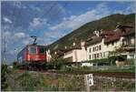 Die SBB Re 4/4 II 11346 (Re 420 346-9) ist in Ligerz auf der Fahrt in Richtung Neuch�tel. 

24. August 2026
