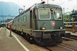 re-6-6/681057/eurocity-mediolanum-steht-am-19-juni EuroCity MEDIOLANUM steht am 19 Juni 2001 mit 11660 in Arth-Goldau.