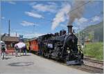 Festival Suisse de la vapeur (Schweizer Dampffestival 2024) Die BFD HG 3/4 N° 3 steht mit ihrem Dampfzug in Blonay zur baldigen Abfahrt nach Chaulin bereit. 

19. Mai 2024