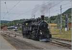 b-c-blonay-chamby/884524/die-bfd-hg-34-n176-3 Die BFD HG 3/4 N° 3 der Blonay Chamby Bahn rangiert in Blonay. 

1. Juni 2025