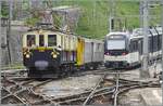 L'aventure ferroviaire de l'Oberland Bernois / Das Bahnabenteuer des Berner Oberlands - W�hrend der MOB FZe 6/6 2002 ist mit seinem Riviera Belle Epoque in Montreux rangiert, verl�sst ein ABeh 2/6 als Regionalzug den Bahnhof. 

5. Sept. 2026