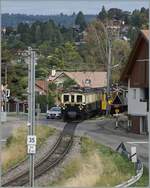 L'aventure ferroviaire de l'Oberland Bernois / Das Bahnabenteuer des Berner Oberlands - ich �berlegte eine Weile, wo ich auf der MOB Strecke die MOB FZe 6/6 2002 mit ihrem Riviera Belle Epoque Zug von Blonay nach Montreux fotografieren wollte und ent ...