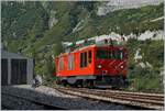 Die MGB HGm 4/4 61 rangiert in Gletsch um später den Dieselzug nach Oberwald zu bespannen. 

31. August 2019