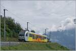 Zwischen Winteregg und der Grütschalp ist der Be 4/6 102  Mönch  als R66 auf dem Weg von Mürren nach Grütschalp. 

8. Aug. 2024