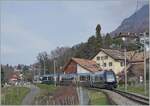 Der GoldenPass Express GPX 4065 ist bei Fontanivent schon fast am Ziel seiner Fahrt von Interlaken Ost nach Montreux.