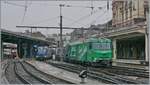 Die beiden MOB Werbeloks Ge 4/4 8001 und 8004 mit ihren GoldenPass Express Zügen in Montreux. Die Ge 4/4 8004 ist mit dem GPX 4065 von Interlaken Ost angekommen und fährt nun  zur Abstellung, während die Ge 4/4 8001 in wenigen Minuten mit ihrem GPX 4074 in Richtung Interlaken Ost abfahren wird.

7. Dez. 2024