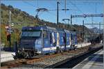 Die MOB Ge 4/4 8001 ist mit dem GoldenPass Express Montreux - Interlaken in Zweisimmen angekommen und wird nun durch eine Normalspurlok ersetzt. Somit rollt die Ge 4/4 8001 auf ein Abstellgleis, etwa in einer Stunde wird sie den Gegenzug �bernehmen.  ...